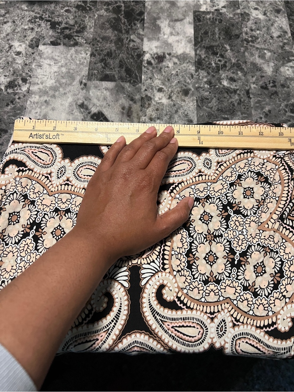 Anthropologie Maeve Corvo Wrap Skirt Paisley Pull‎ On Stretch Size XS - Picture 11 of 12
